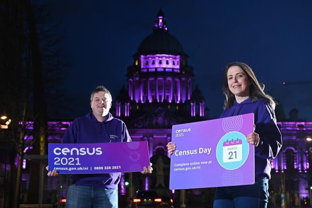 Director of Census, Dr David Marshall and Shauna Dunlop Census Engagement Team remind everyone to complete their Census questionnaire by Census Day on 21st March