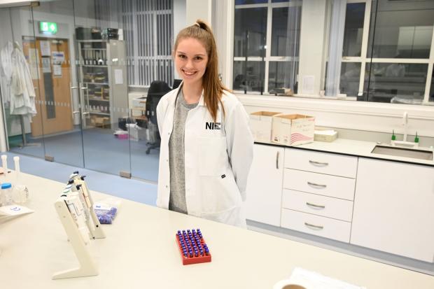 Alexandra Crabtree, a student at Ulster University is currently on a science placement with the Civil Service.